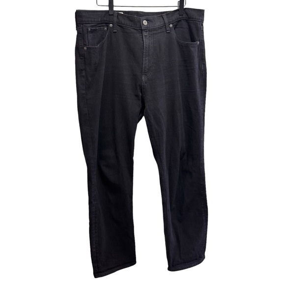 GAP Black 90s Straight High Rise Jeans Size 16 - Picture 1 of 8
